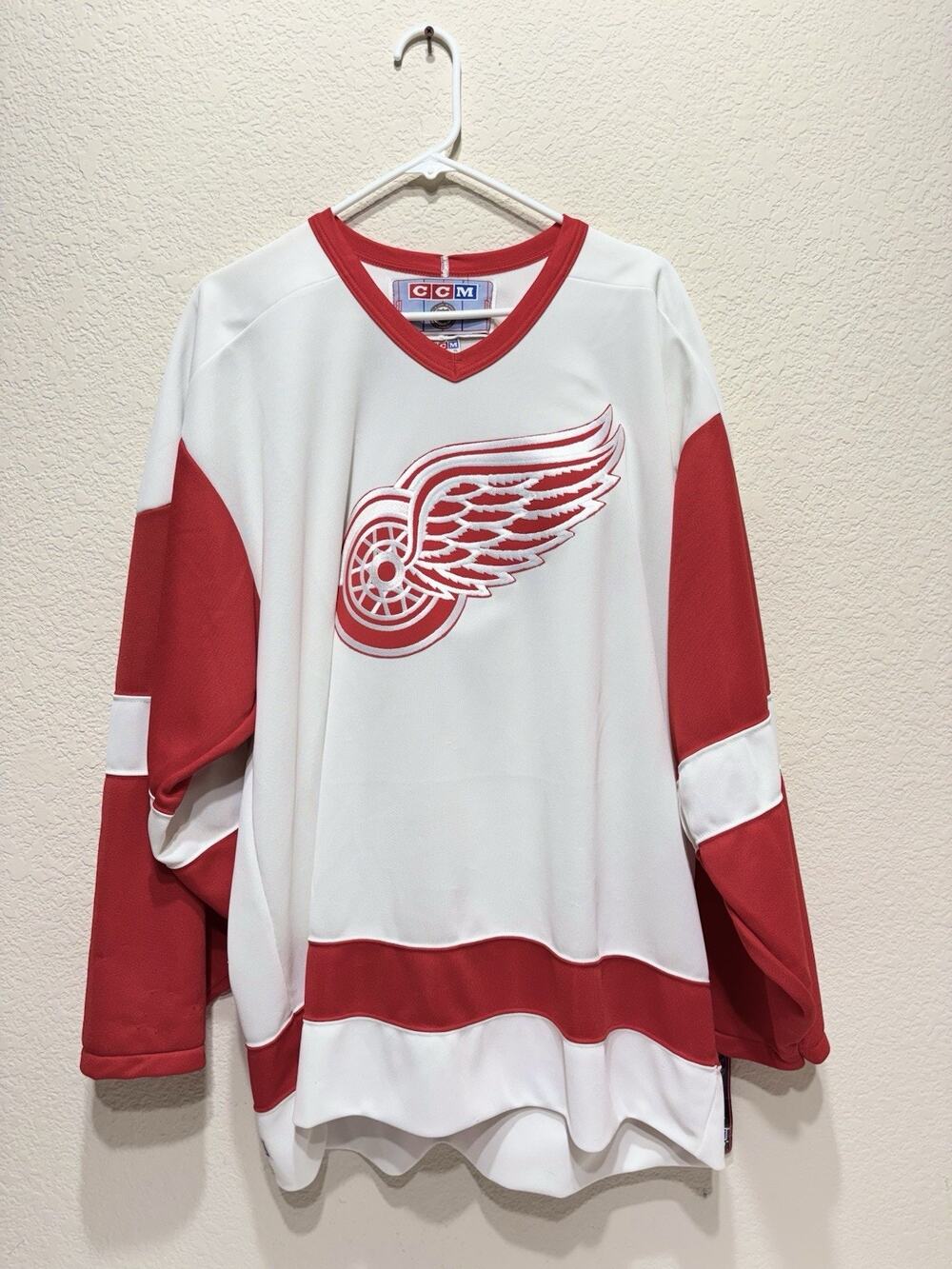 Vintage Detroit Redwings Jersey CCM New With Tags NOS
